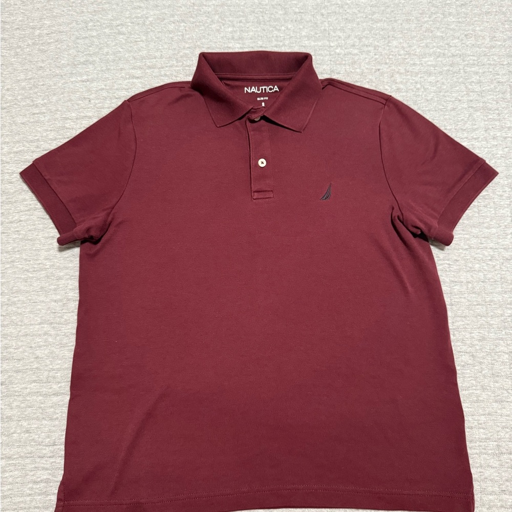 Nautica Men's Deep Burgundy Polo Shirt